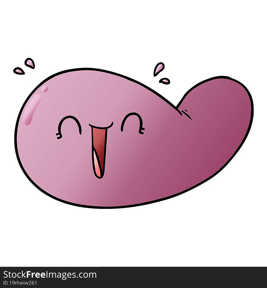 cartoon gall bladder. cartoon gall bladder