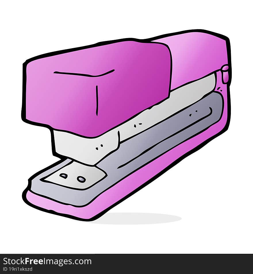 cartoon office stapler