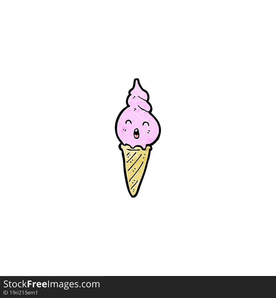 ice cream cartoon character