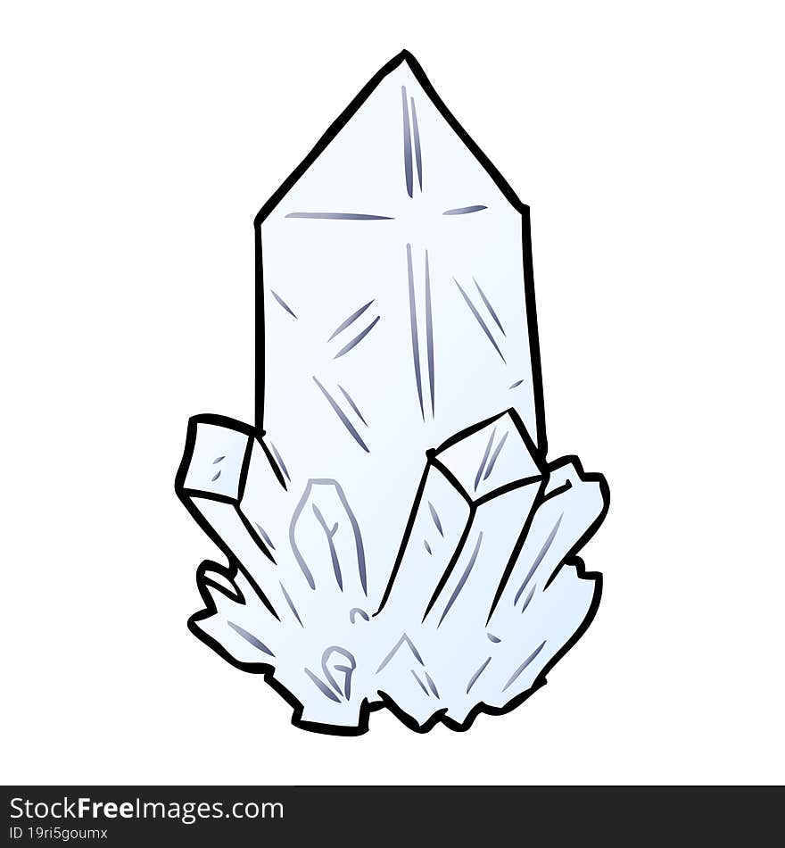 cartoon quartz crystal. cartoon quartz crystal