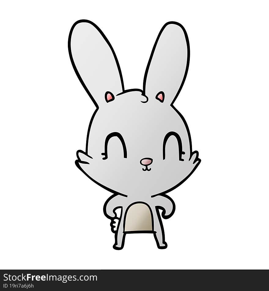 cute cartoon rabbit. cute cartoon rabbit