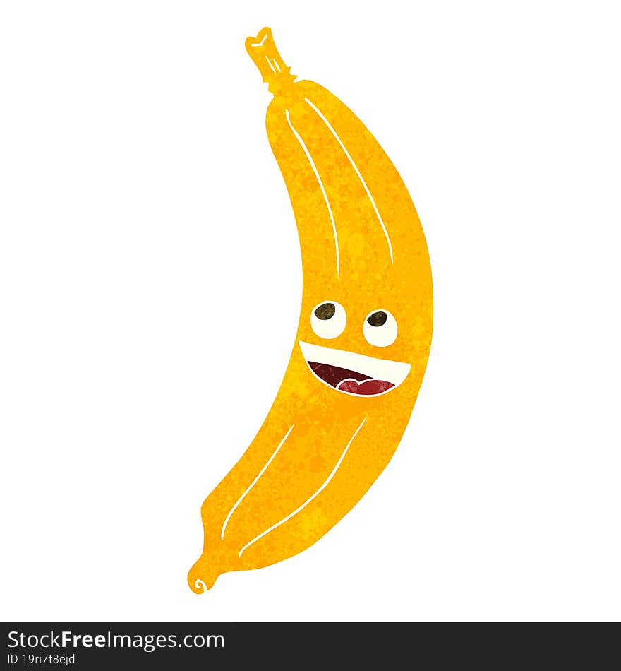 Retro Cartoon Banana