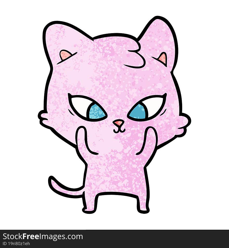 cute cartoon cat. cute cartoon cat