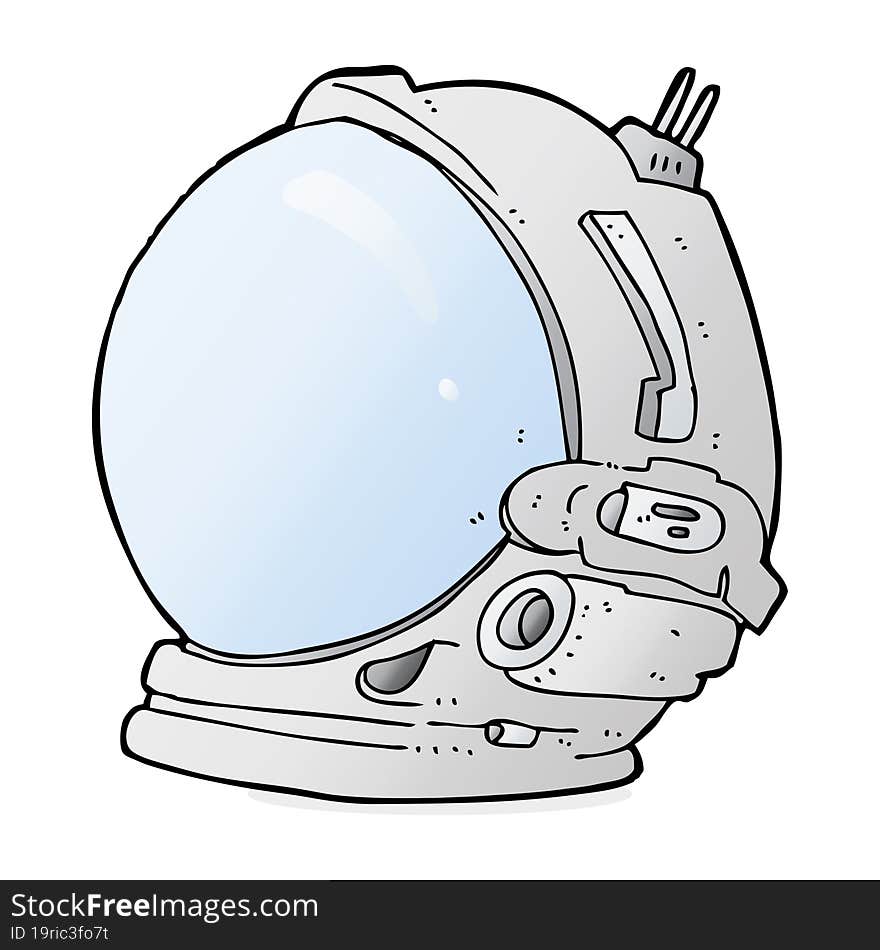 cartoon astronaut helmet