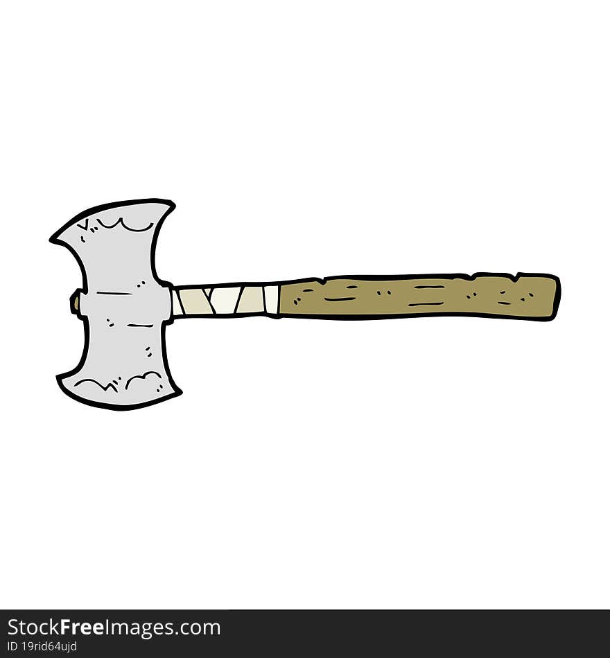 Cartoon Double Sided Axe