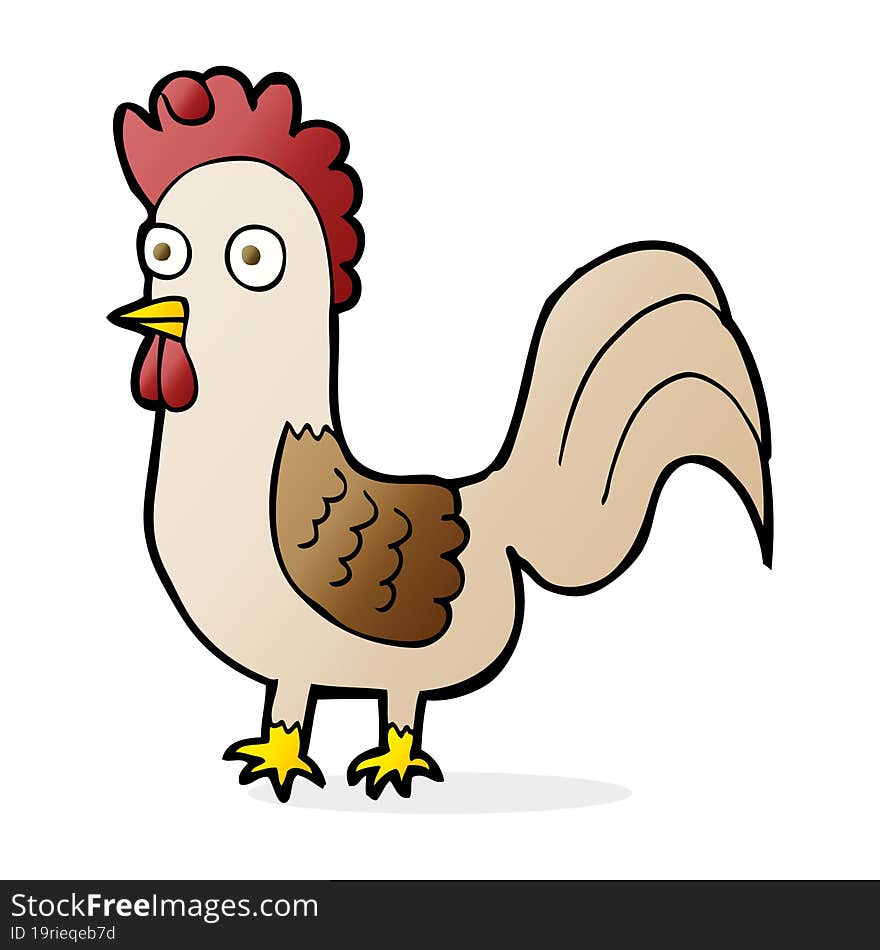 cartoon rooster