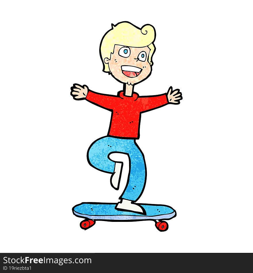 Cartoon Skater Boy