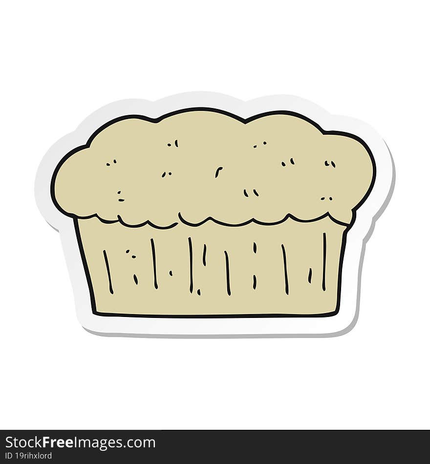 sticker of a cartoon loaf of bread