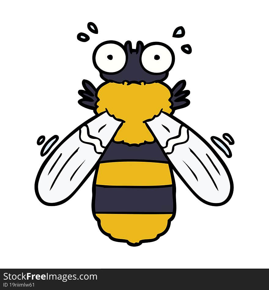 cartoon bee. cartoon bee