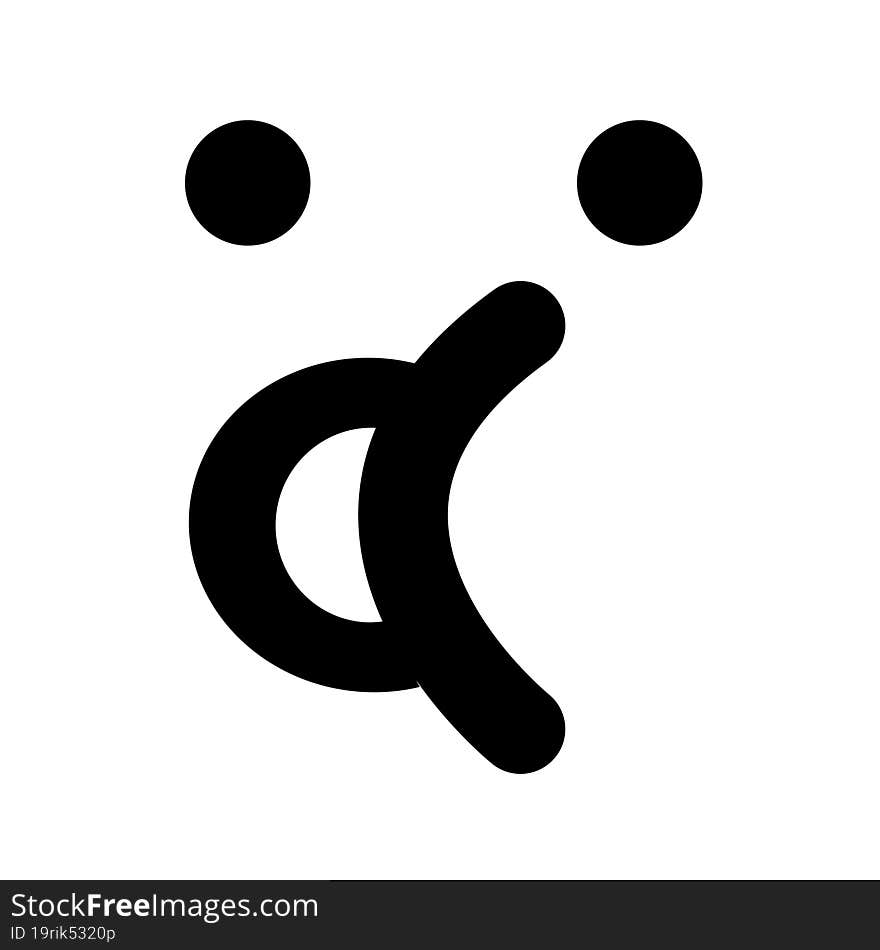 simple talking face icon