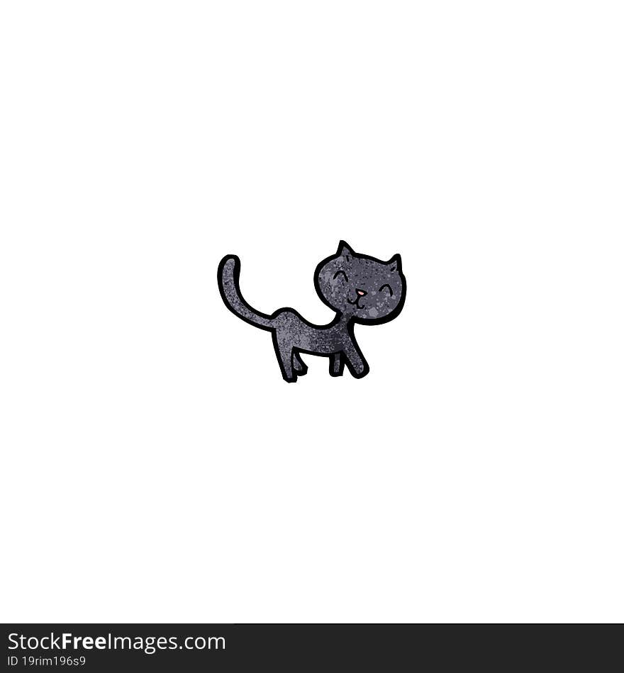 black cat cartoon