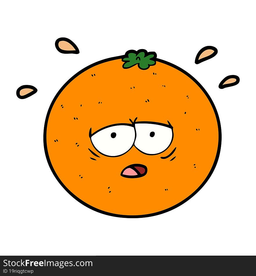 cartoon orange. cartoon orange