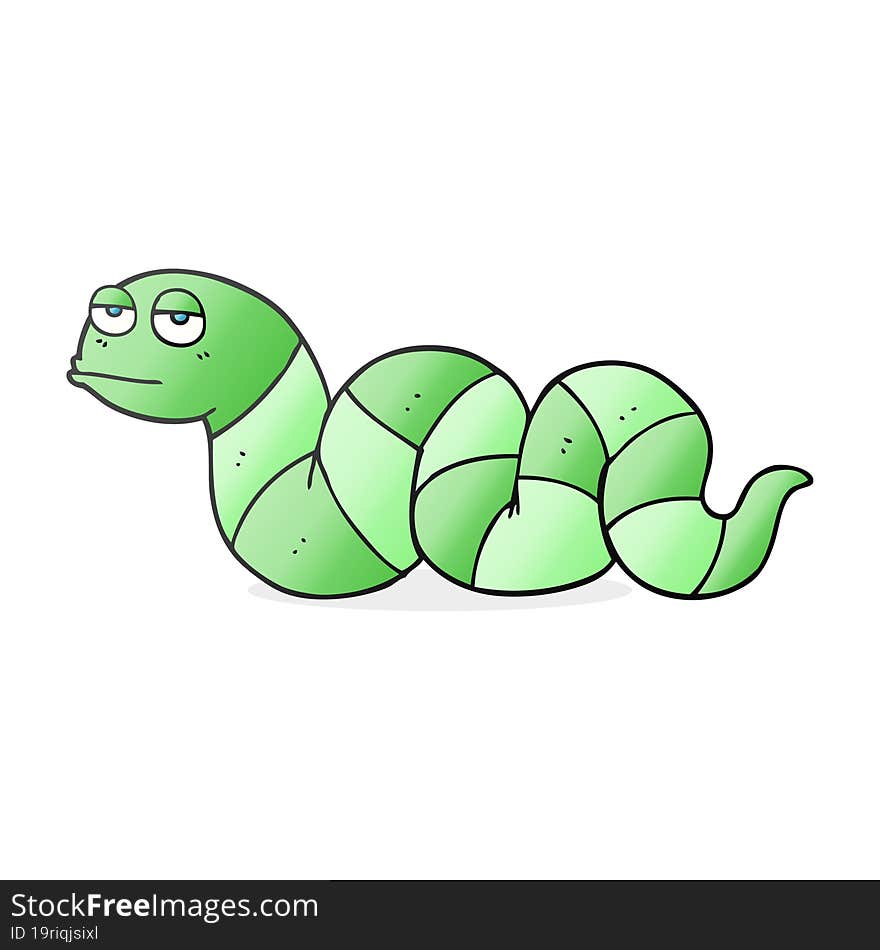 cartoon bored snake