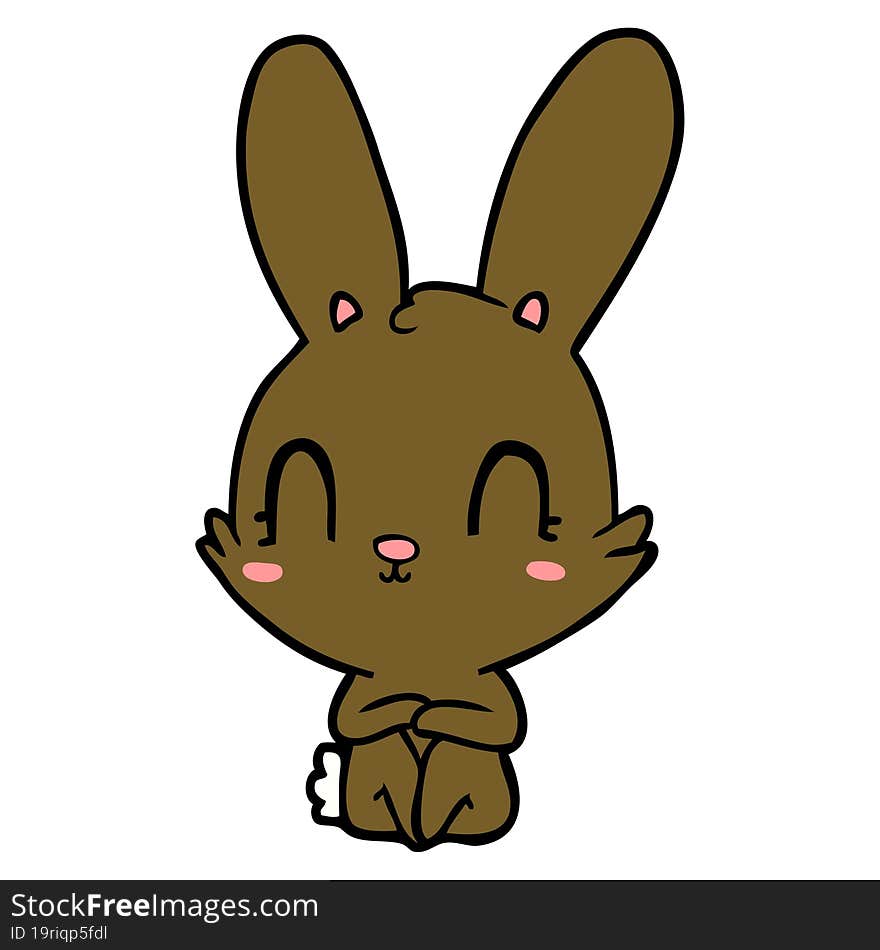 cute cartoon rabbit. cute cartoon rabbit