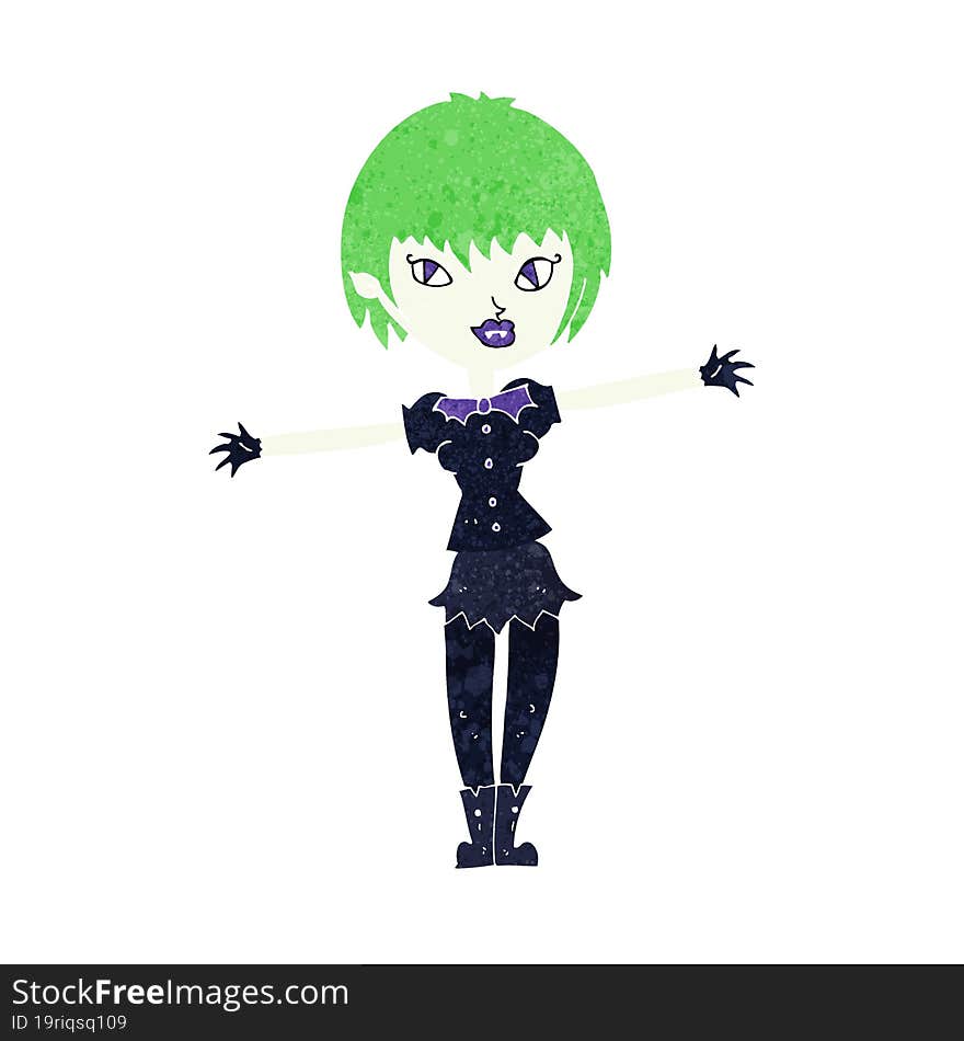 cartoon vampire girl