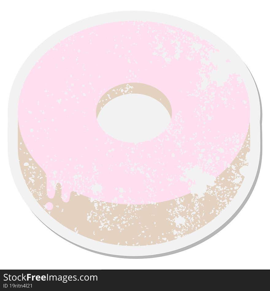 donut grunge sticker