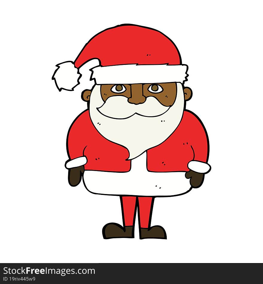 cartoon santa claus