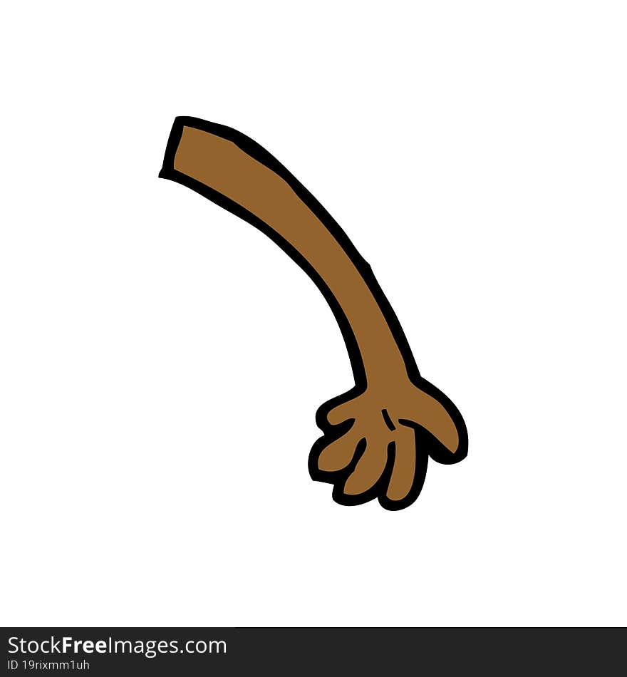 cartoon arm