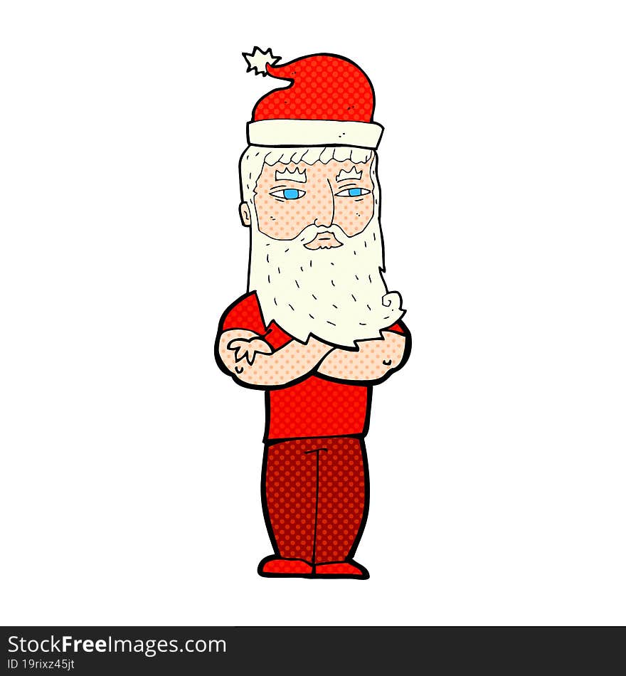 cartoon santa claus