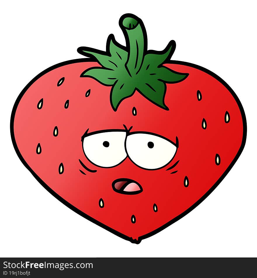 cartoon strawberry. cartoon strawberry