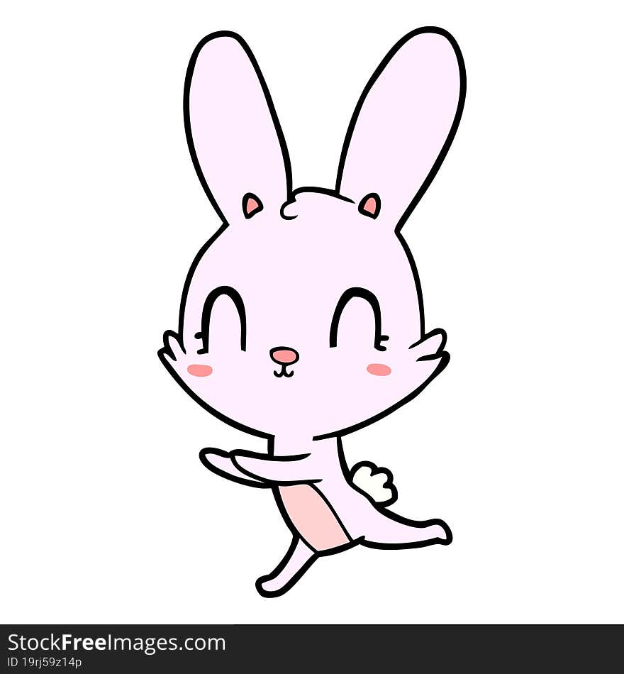 cute cartoon rabbit. cute cartoon rabbit