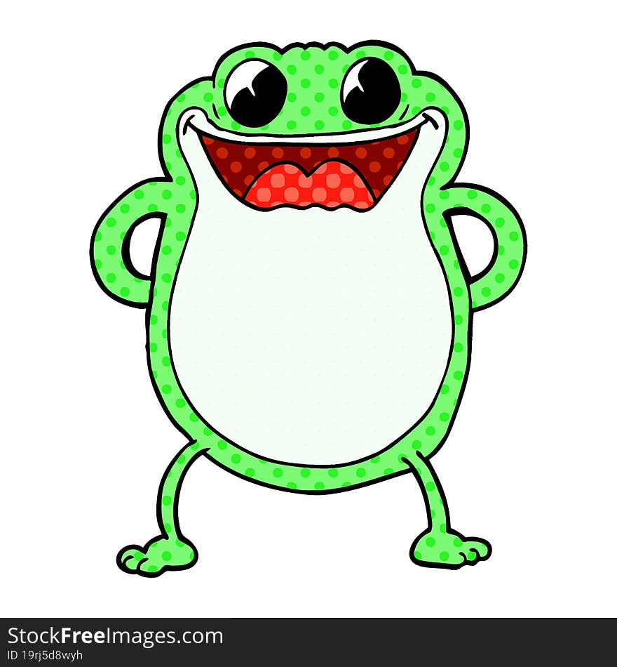 Cartoon Doodle Frog