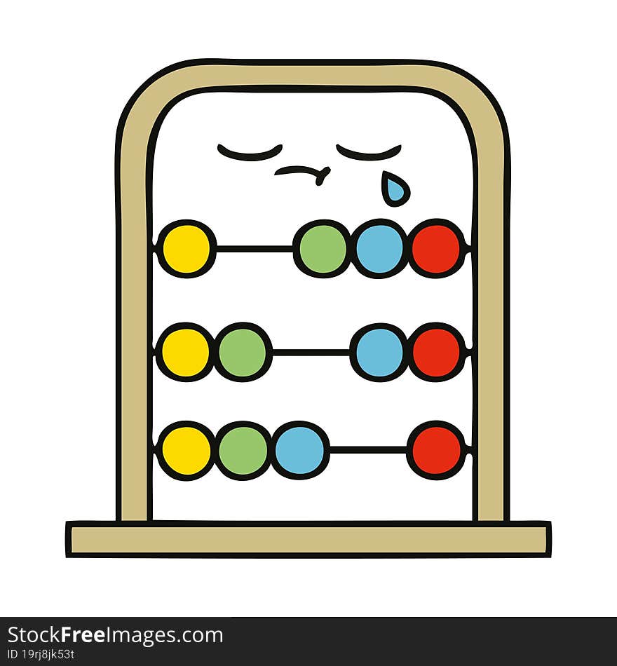 cute cartoon abacus