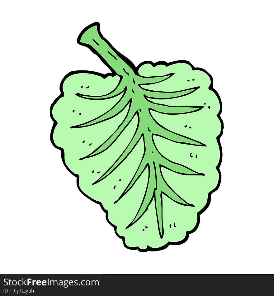 Cartoon Leaf Symbol