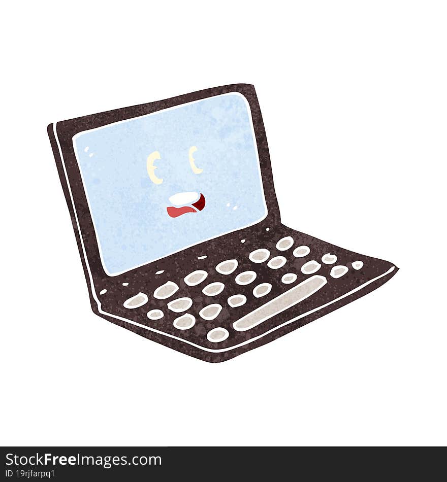 cartoon laptop computer