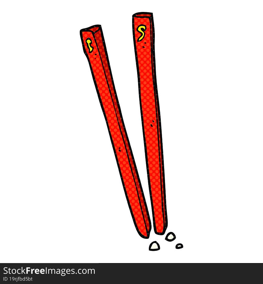 cartoon chopsticks