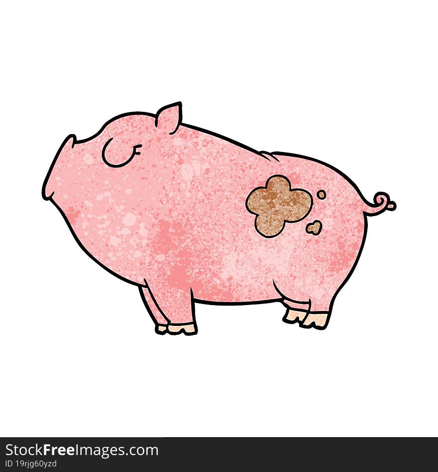 cartoon pig. cartoon pig