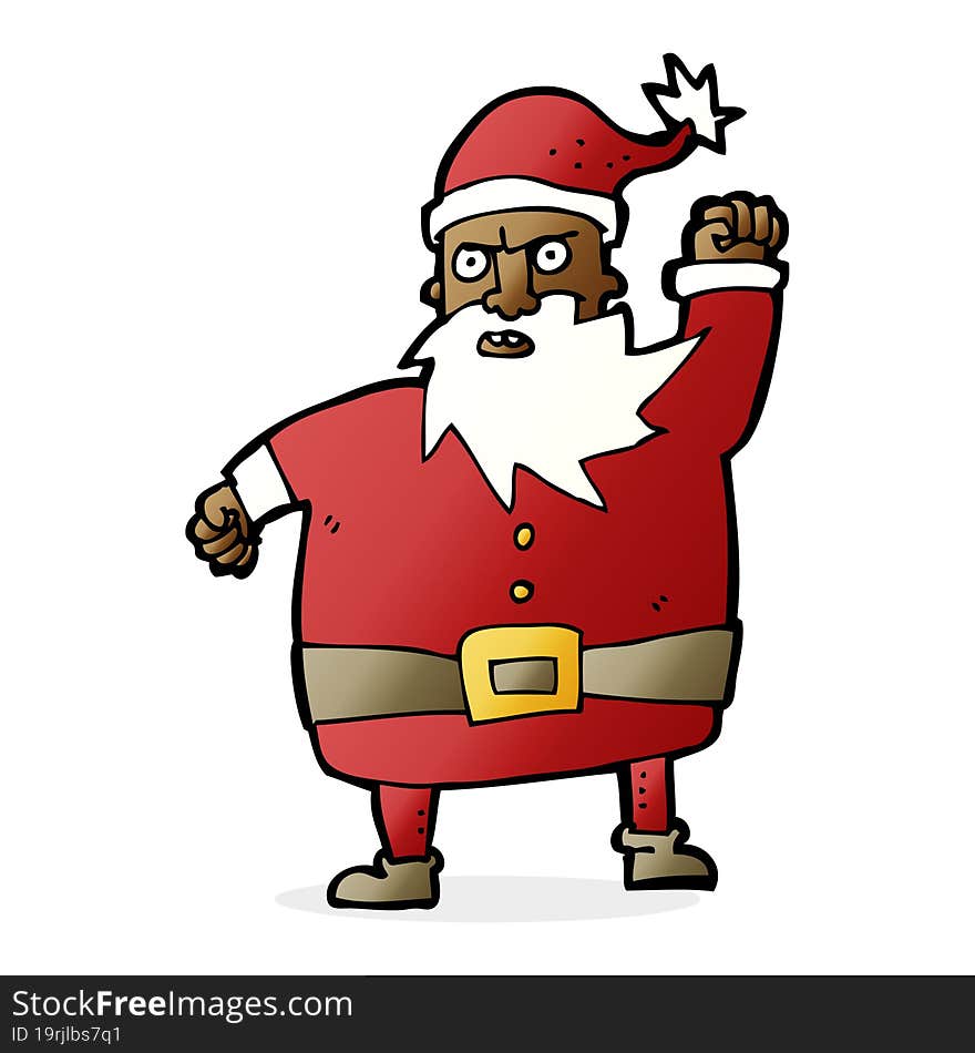 cartoon santa claus