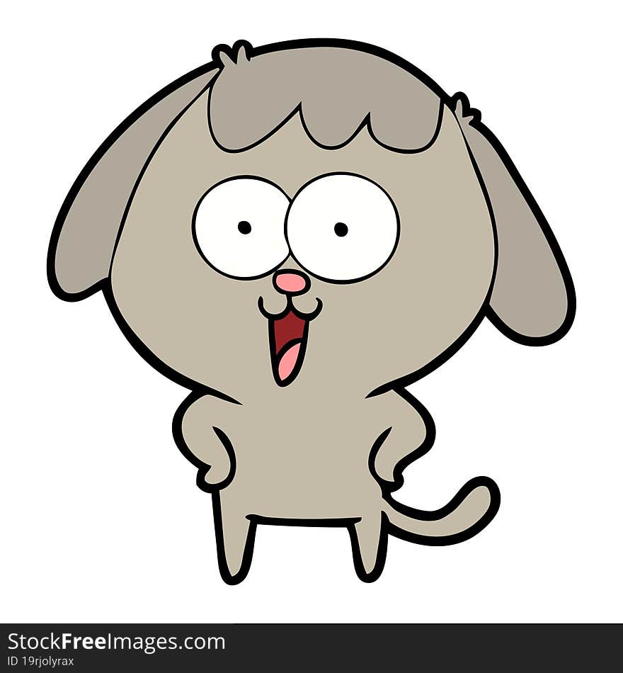 cute cartoon dog. cute cartoon dog