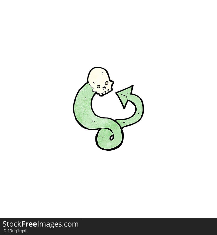 cartoon spooky serpent