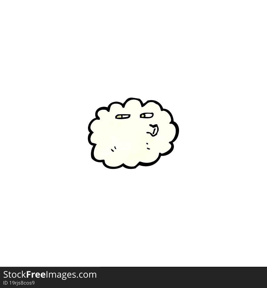 Cartoon Cloud With Face