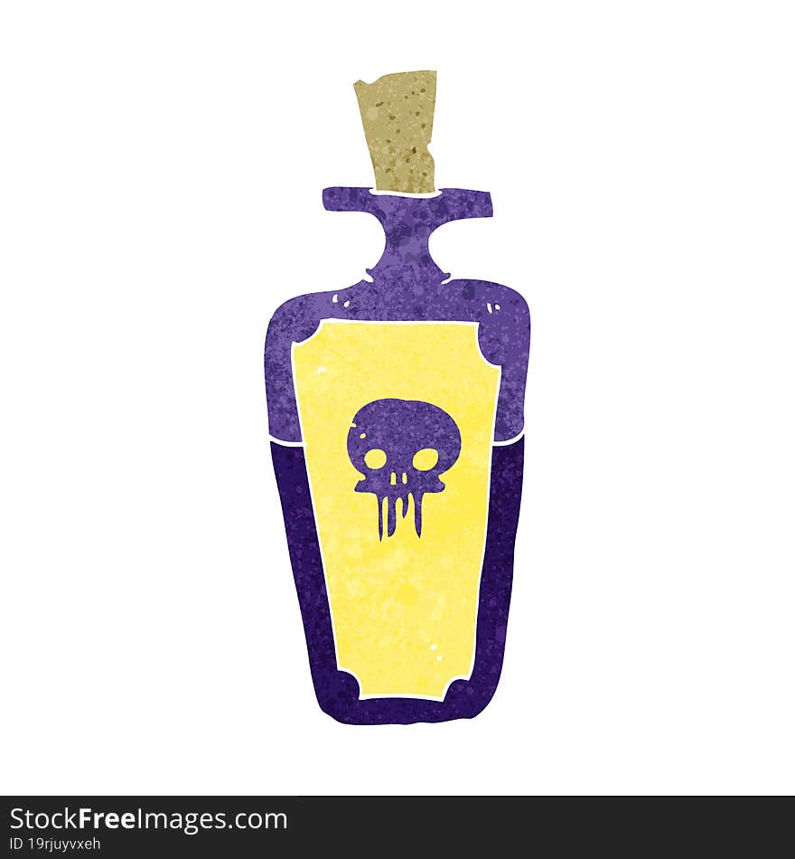 Cartoon Potion Bottle