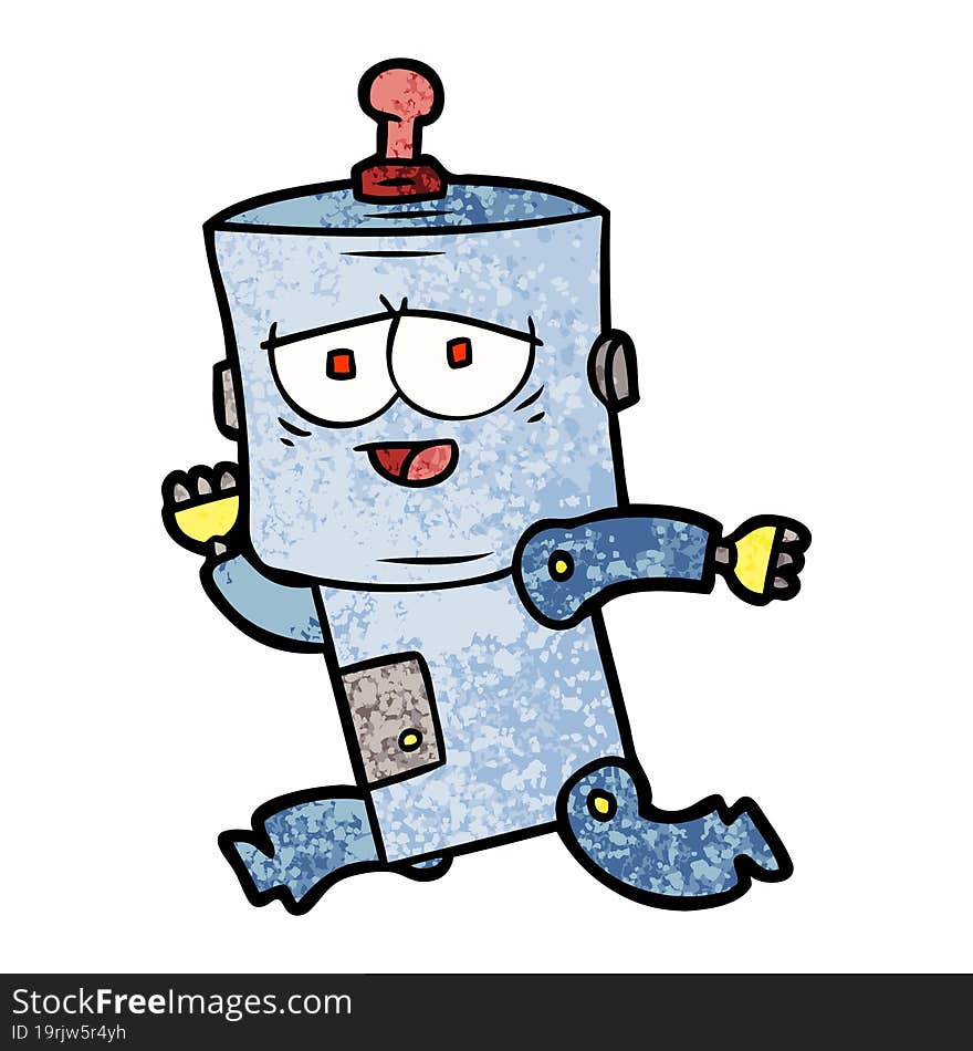 cartoon robot. cartoon robot