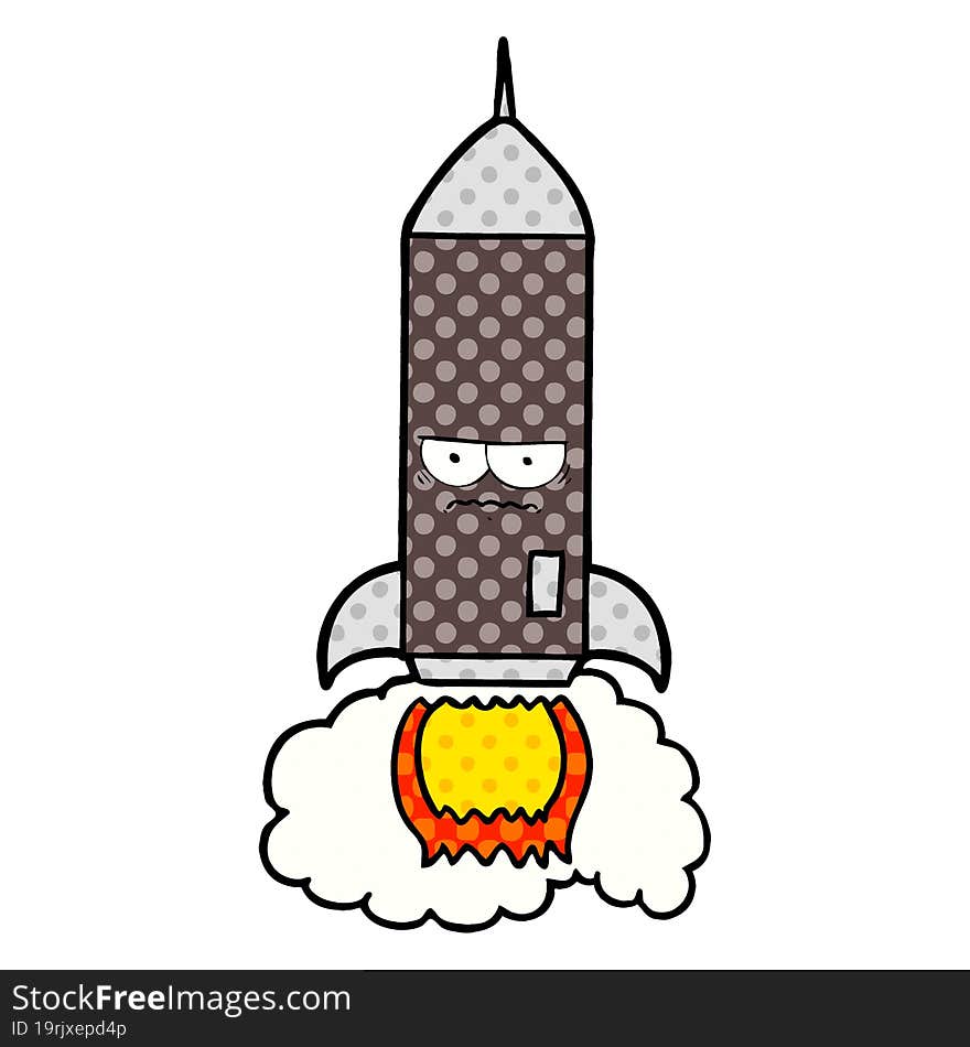 cartoon rocket. cartoon rocket