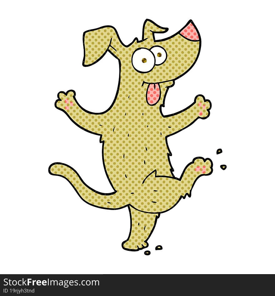 cartoon dancing dog