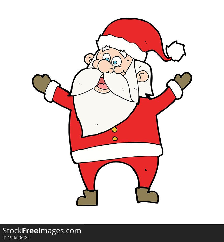 cartoon santa claus