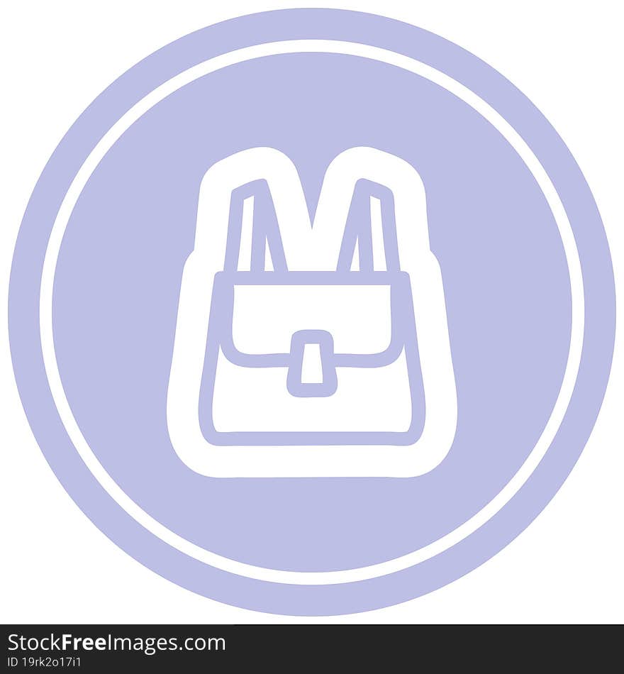 school satchel circular icon