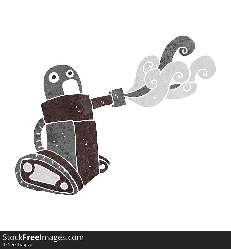 cartoon tank robot