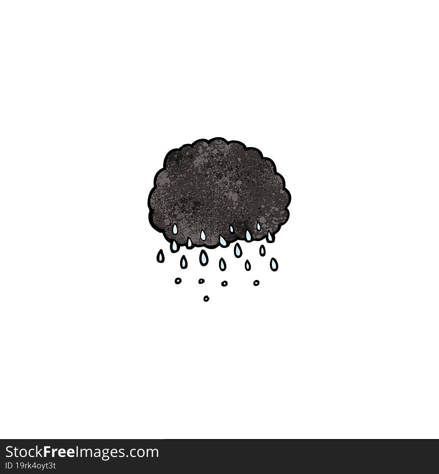 cartoon raincloud