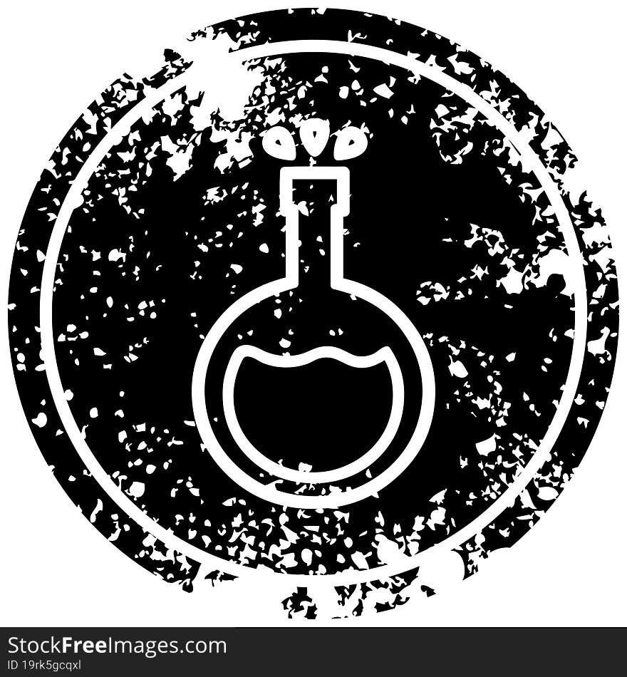 science experiment distressed icon