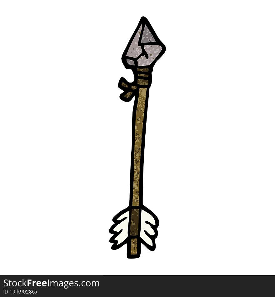 primitive arrow cartoon doodle