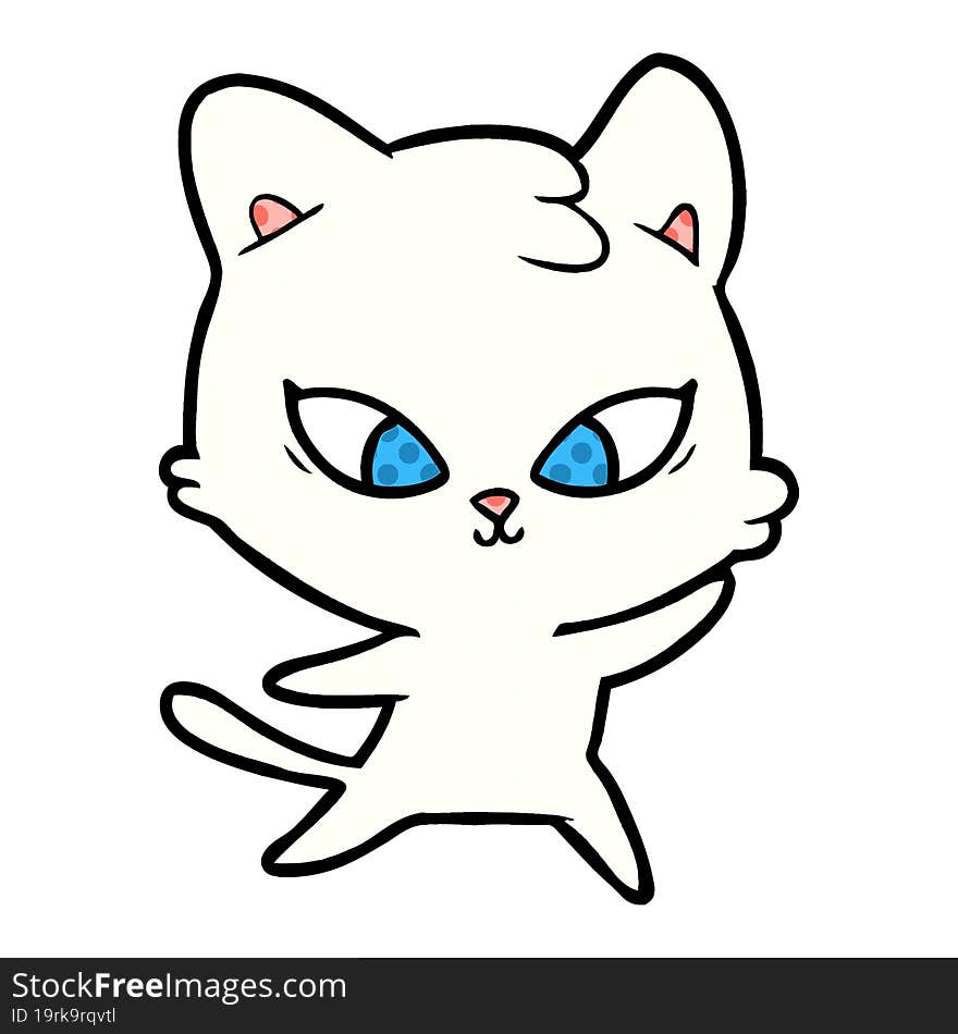 cute cartoon cat. cute cartoon cat