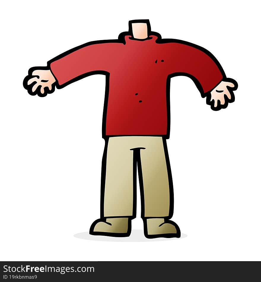 cartoon male body (mix and match cartoons or add own photos