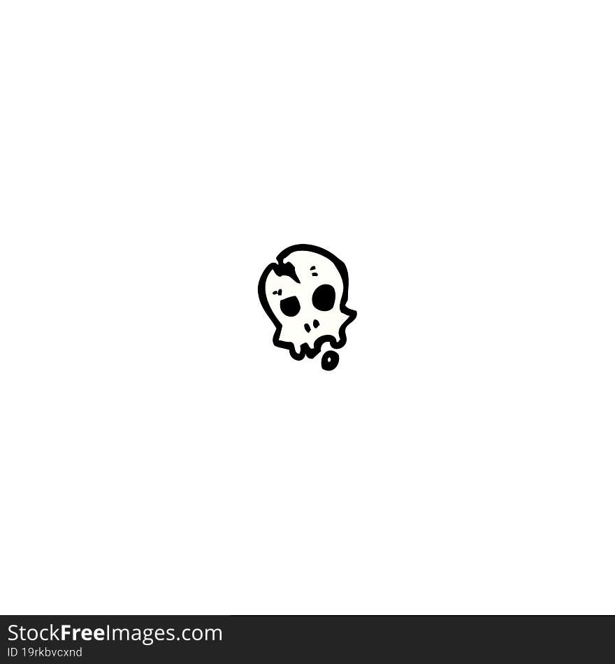 little spooky skull symbol