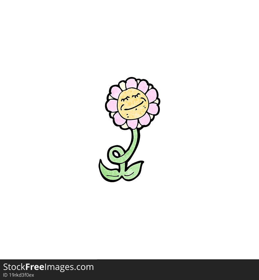 Cartoon Happy Flower