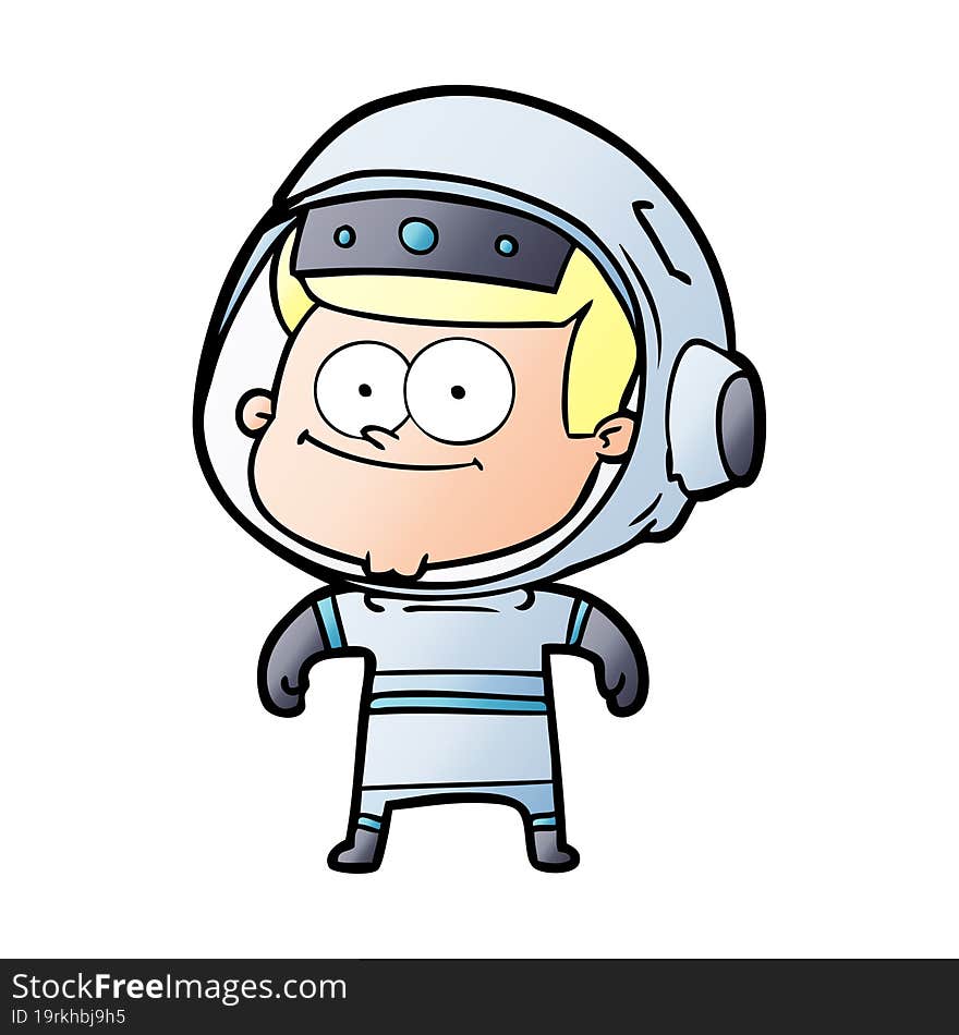 happy astronaut cartoon. happy astronaut cartoon